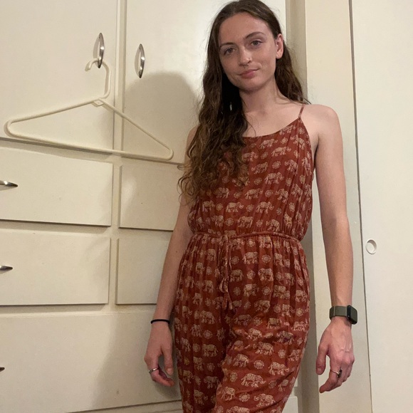 Forever 21 Elephant Print Jumpsuit - Picture 1 of 4